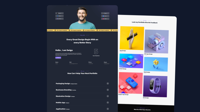 React JS - Personal Portfolio For Every Beginner