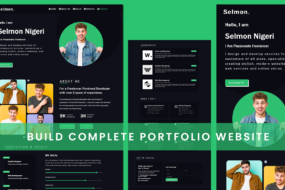 portfolio website design using html css